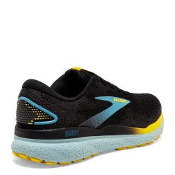 Sneakers & Athletics*Brooks Men's , Ghost 16 Running Shoe - Wide Width Black/Forged Iron/Blue
