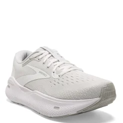 Sneakers & Athletics*Brooks Men's , Ghost Max Running Shoe - Wide Width White/Oyster/Metallic Silver