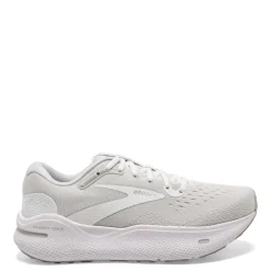 Sneakers & Athletics*Brooks Men's , Ghost Max Running Shoe - Wide Width White/Oyster/Metallic Silver