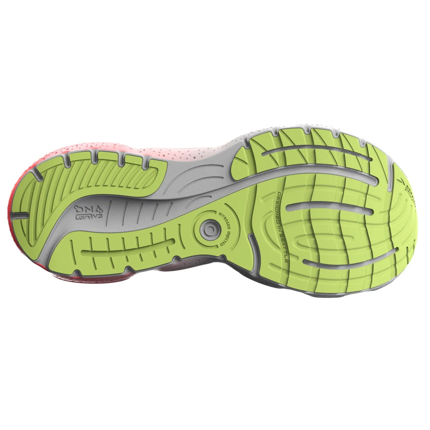Sneakers & Athletics*Brooks Men's , Glycerin 20 Running Shoe Lime/Red/Ebony
