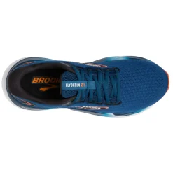Running*Brooks Men's , Glycerin 21 Running Shoe Blue Opal/Black/Nasturtium