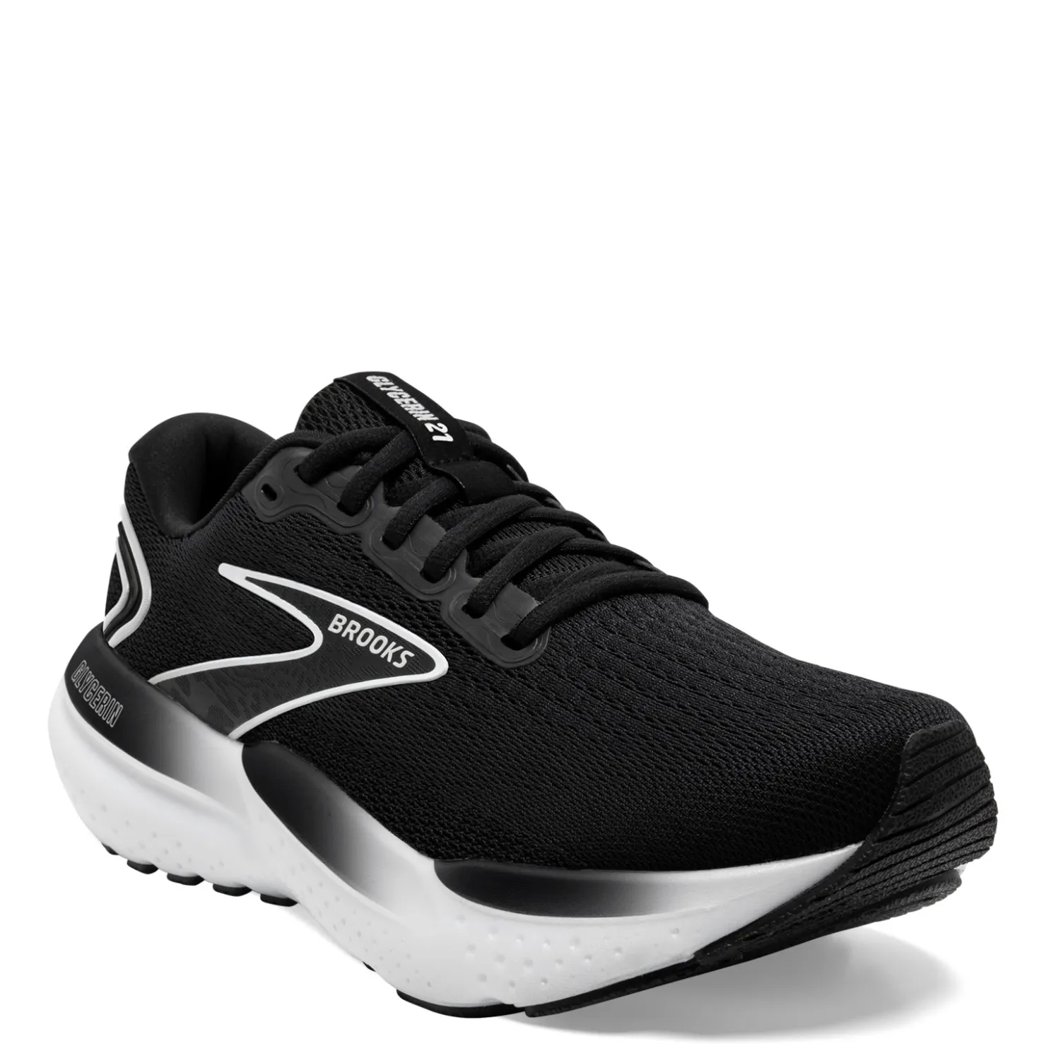 Running*Brooks Men's , Glycerin 21 Running Shoe - Wide Width Black Grey White