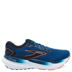 Running*Brooks Men's , Glycerin 21 Running Shoe - Wide Width Blue Opal/Black/Nasturtium