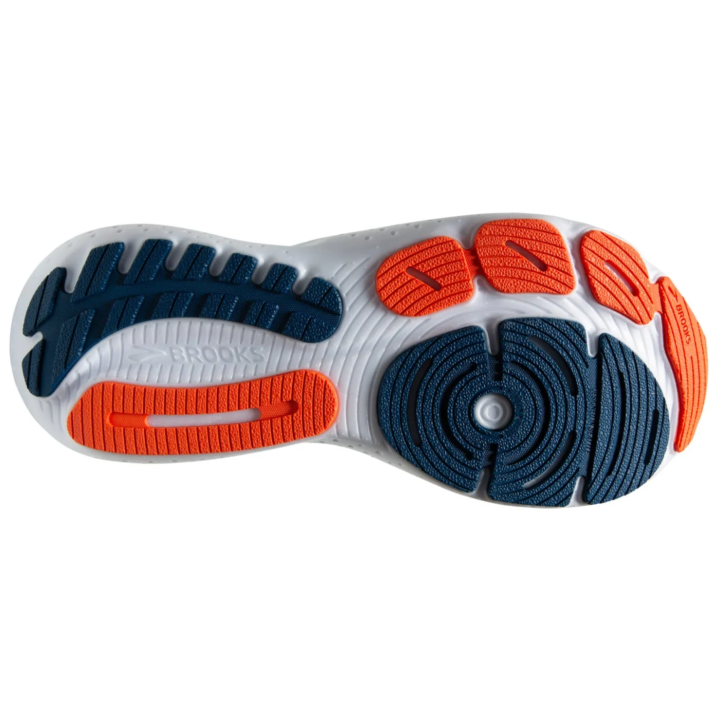 Running*Brooks Men's , Glycerin 21 Running Shoe - Wide Width Blue Opal/Black/Nasturtium