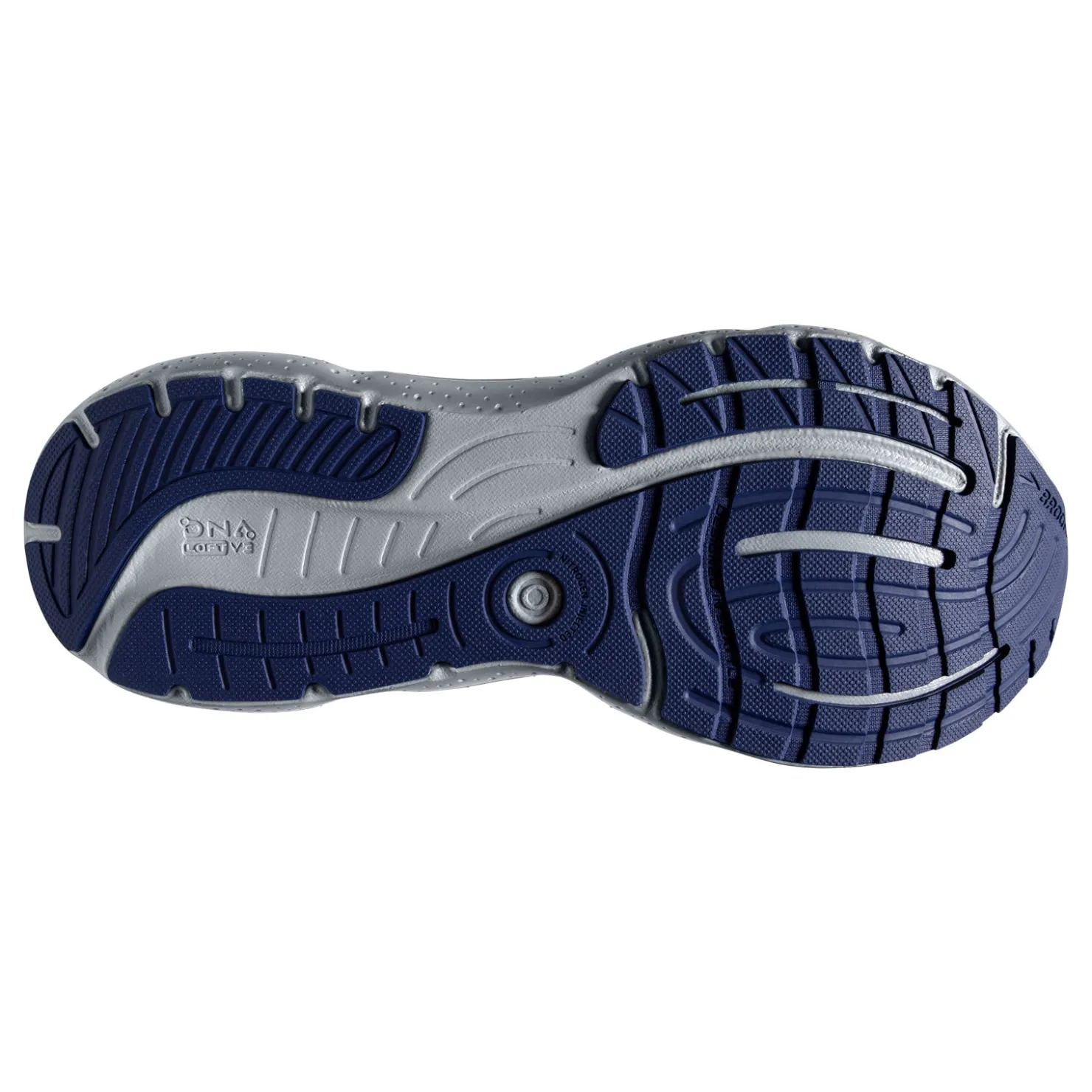 Running*Brooks Men's , Glycerin 20 Stealth Fit Running Shoe Oyster/Blue