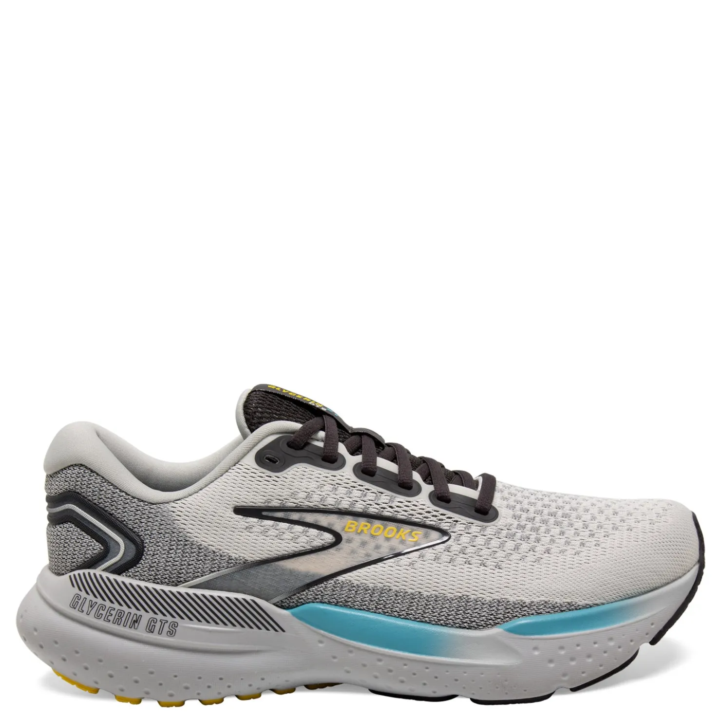 Sneakers & Athletics*Brooks Men's , Glycerin GTS 21 Running Shoe Coconut/Forged Iron/Yellow