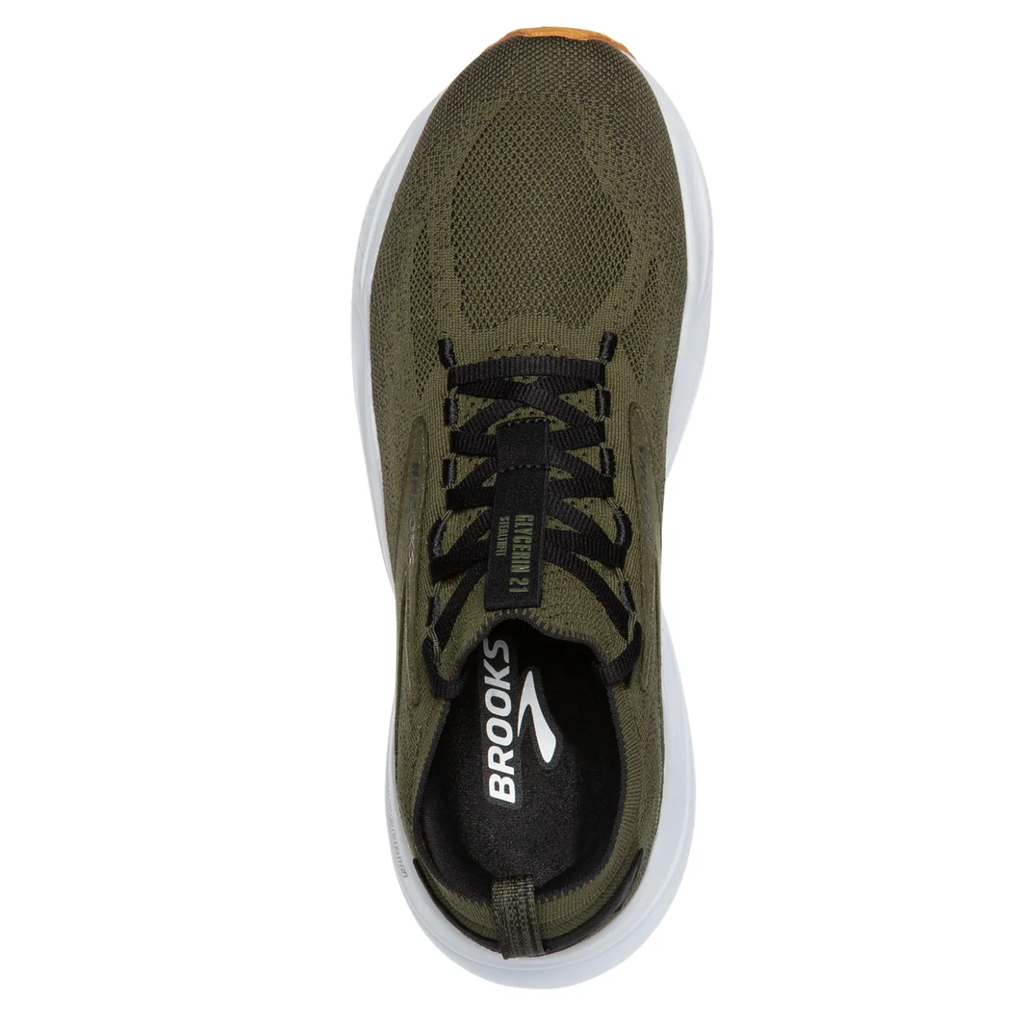 Sneakers & Athletics*Brooks Men's , Glycerin Stealthfit 21 Running Shoe Green/Black/White