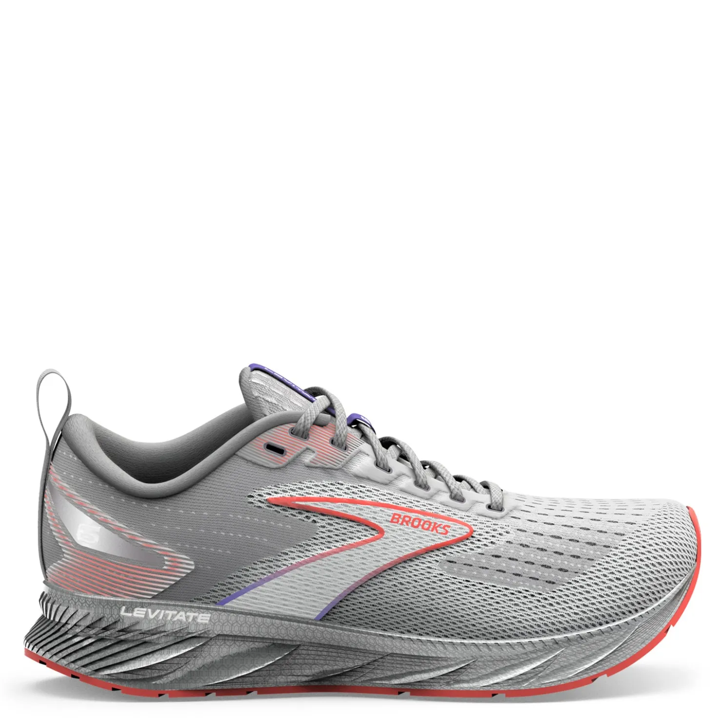 Sneakers & Athletics*Brooks Men's , Levitate 6 Running Shoe Grey/Orange/Purple