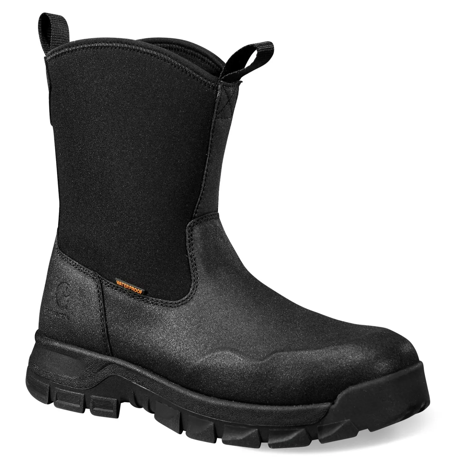 Boots*Carhartt Men's , Kentwood Waterproof 9-Inch Steel Toe Wellington Boot Black