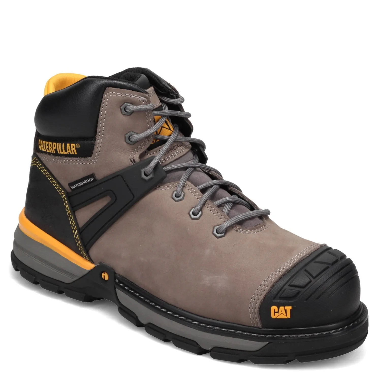 Boots*Caterpillar Men's , Excavator Superlite Waterproof Nano Toe Work Boot Pewter