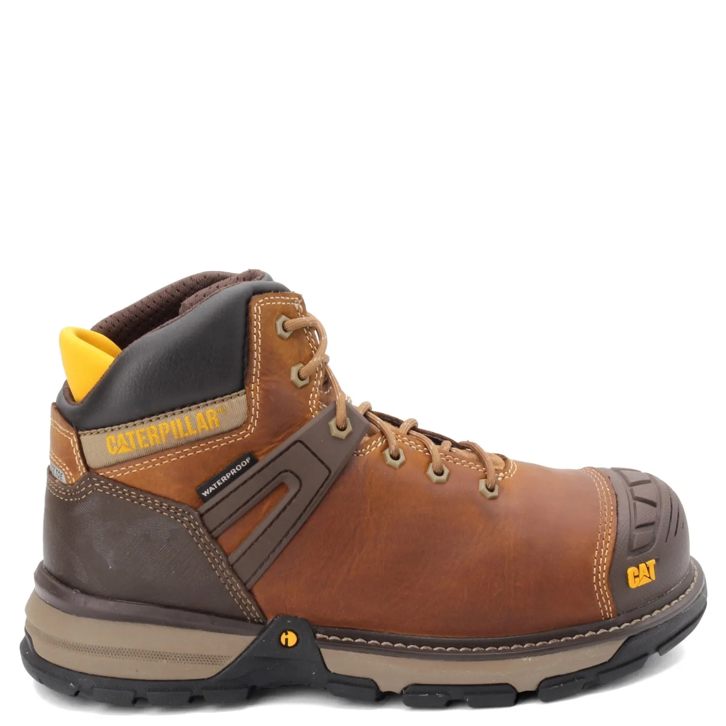 Boots*Caterpillar Men's , Excavator Superlite Nano Toe Work Boot Dark Beige