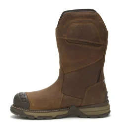 Boots*Caterpillar Men's , Excavator Superlite Pull-On Waterproof Carbon Composite Toe Work Boot Pyramid