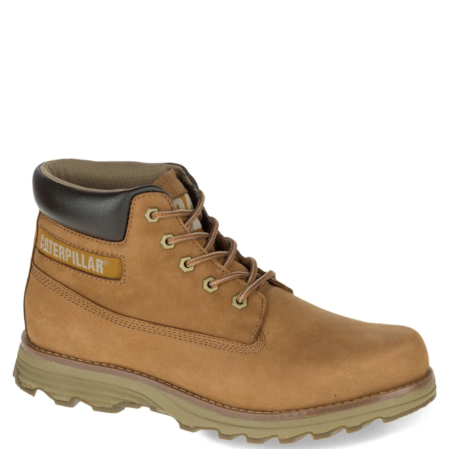 Boots*Caterpillar Men's , Founder Soft Toe Work Boot Bronze Brown