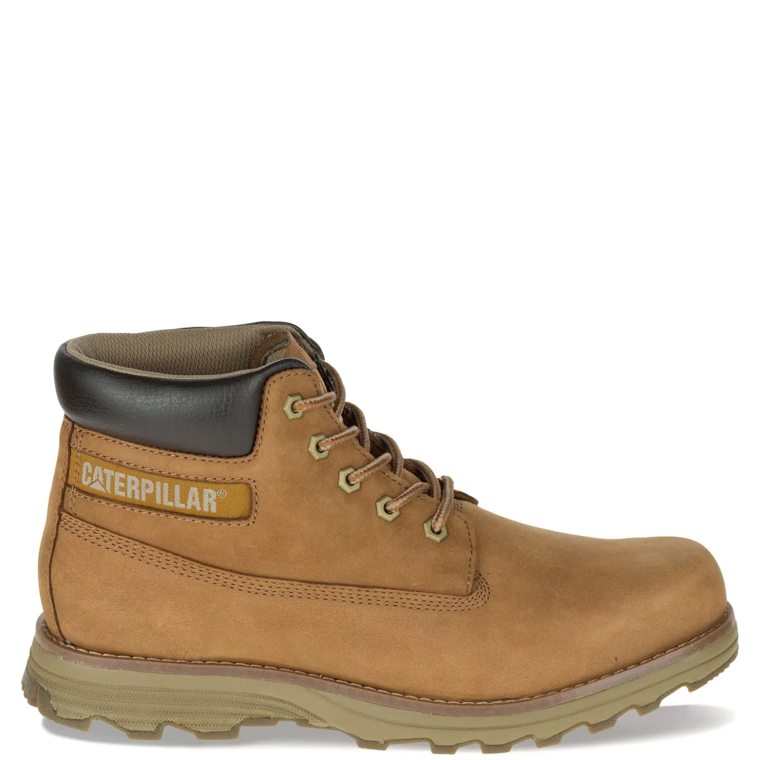Boots*Caterpillar Men's , Founder Soft Toe Work Boot Bronze Brown