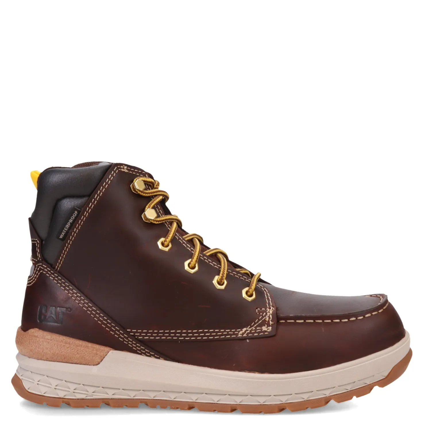 Work & Safety*Caterpillar Men's , Impact Waterproof Soft Toe Work Boot Friar Brown