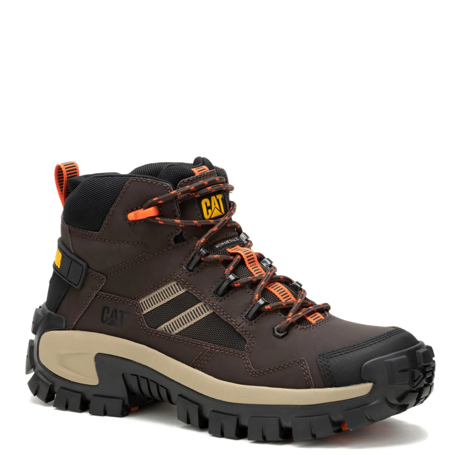Work & Safety*Caterpillar Men's , Invader Mid Vent Comp Toe Work Boot Coffee Bean