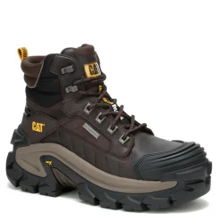 Work & Safety*Caterpillar Men's , Invader Max Waterproof Comp Toe Work Boot Coffee Bean