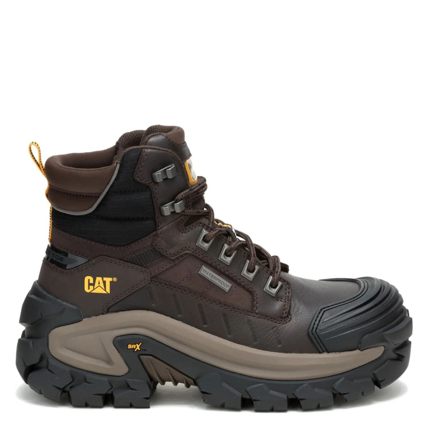 Boots*Caterpillar Men's , Invader Max Waterproof Comp Toe Work Boot Coffee Bean