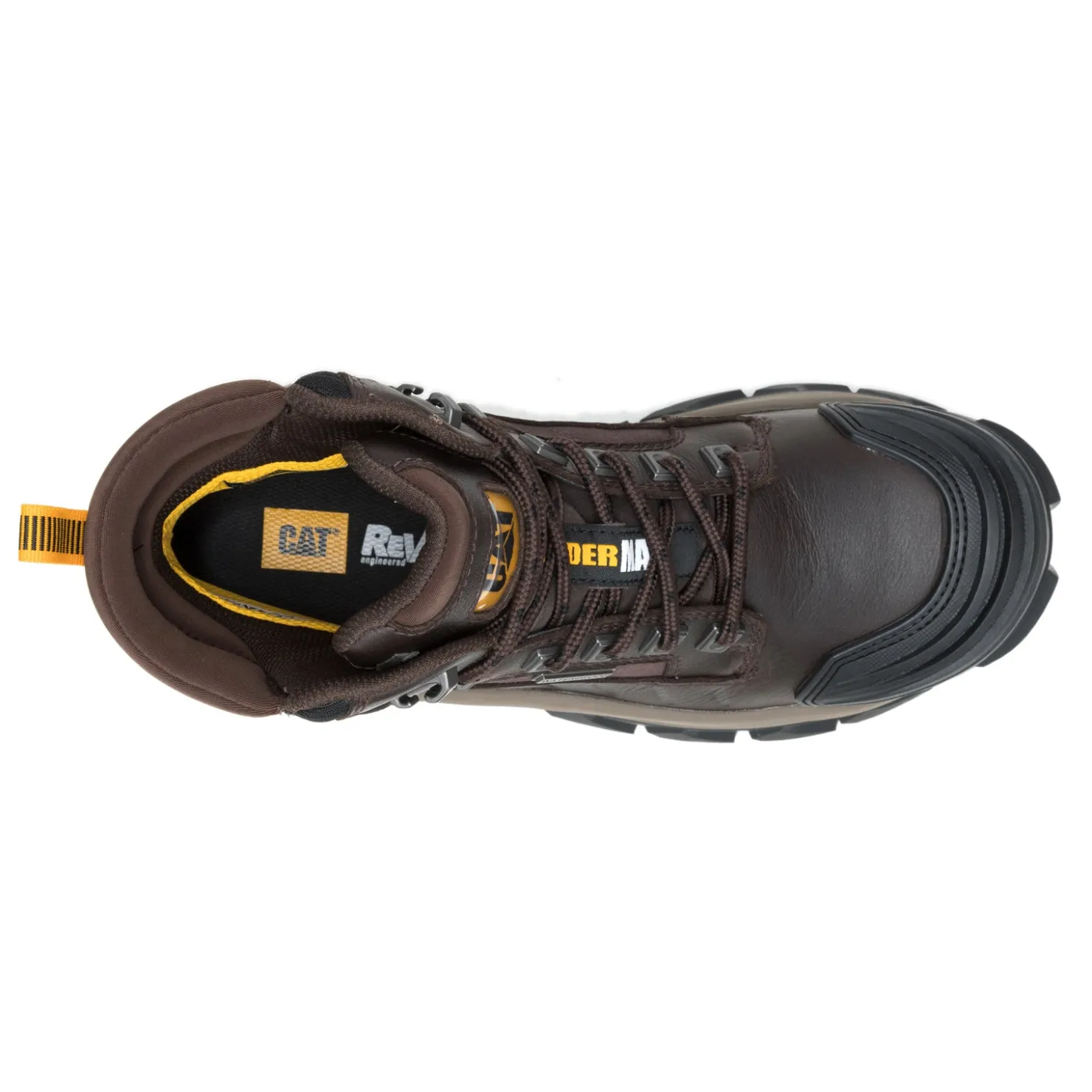 Boots*Caterpillar Men's , Invader Max Waterproof Comp Toe Work Boot Coffee Bean
