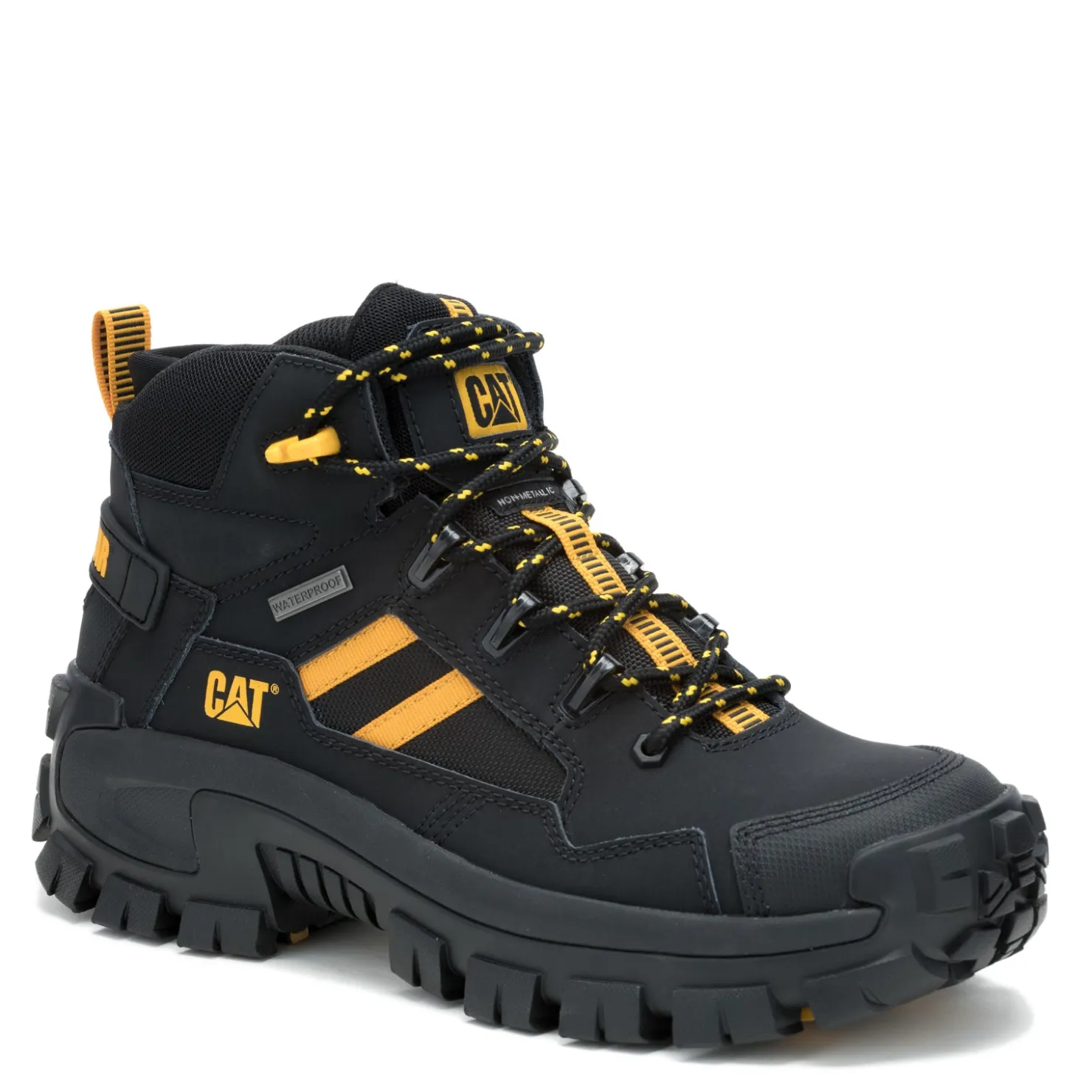 Boots*Caterpillar Men's , Invader Mid Vent Comp Toe Work Boot Black