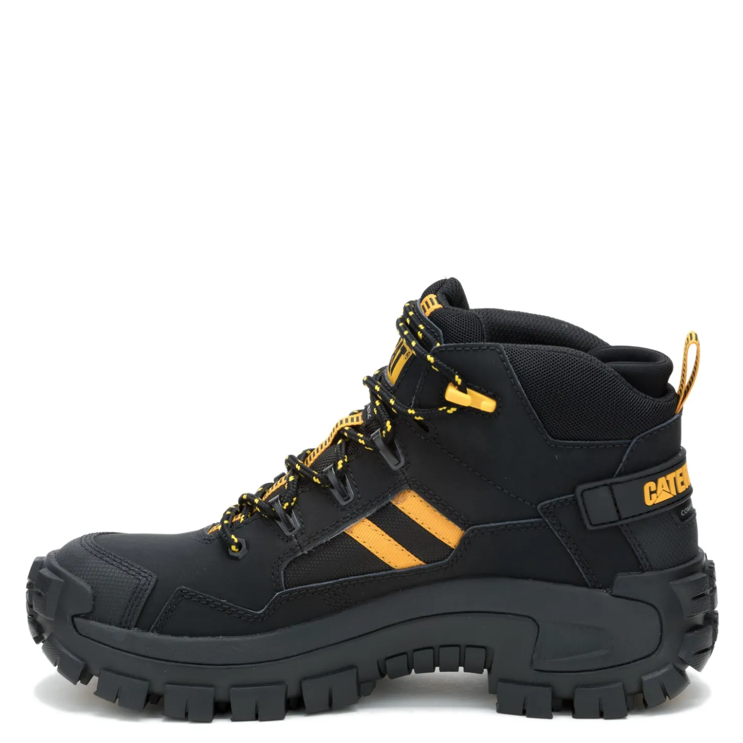 Boots*Caterpillar Men's , Invader Mid Vent Comp Toe Work Boot Black