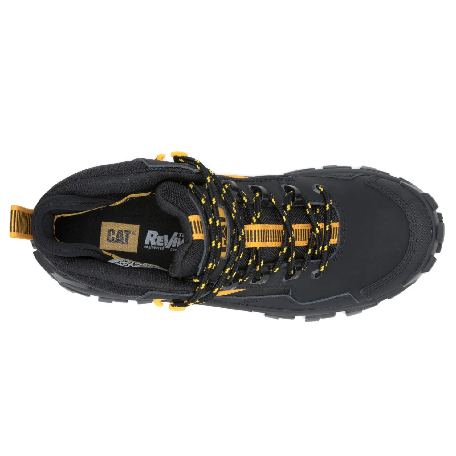 Boots*Caterpillar Men's , Invader Mid Vent Comp Toe Work Boot Black