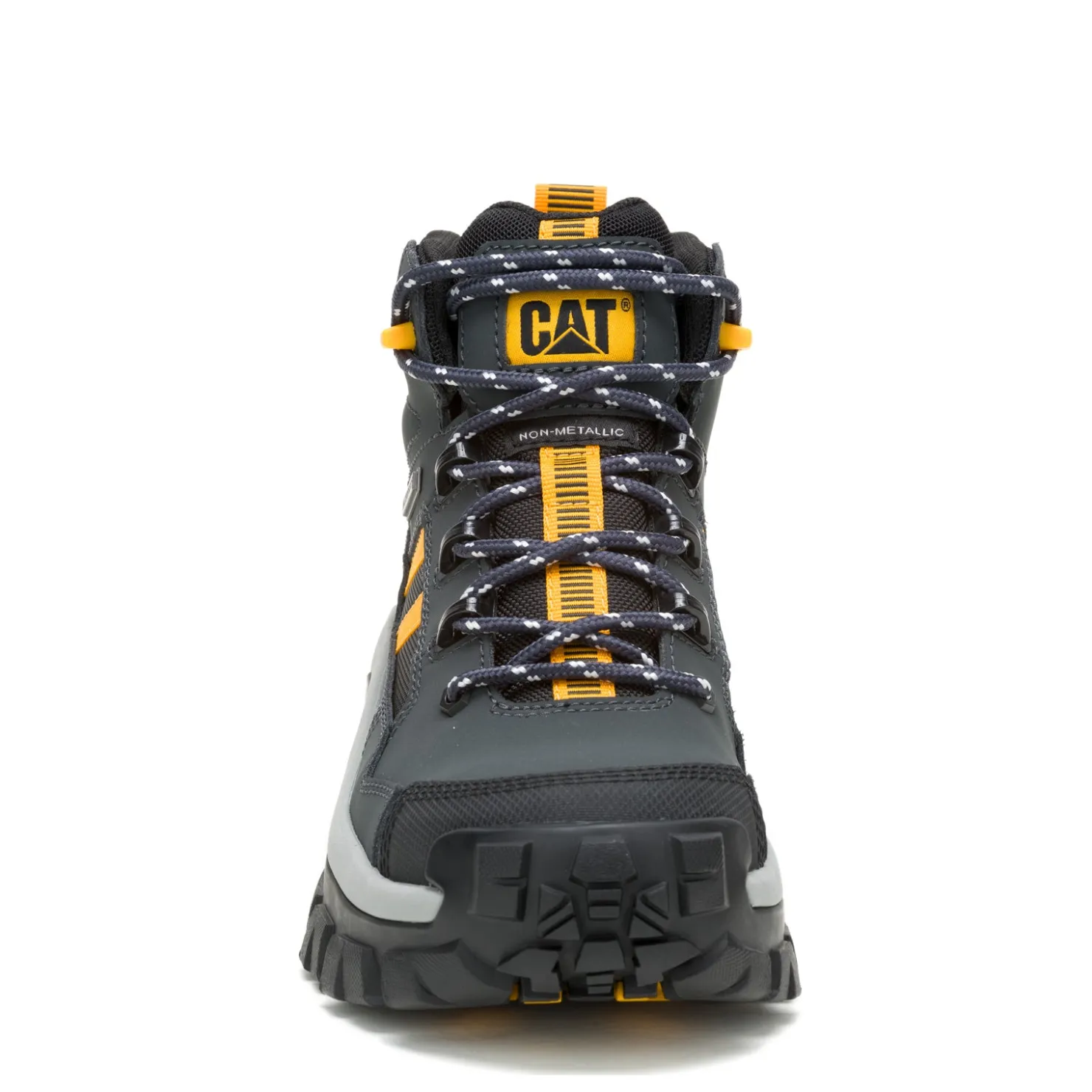 Boots*Caterpillar Men's , Invader Mid Vent Comp Toe Work Boot Dark Shadows