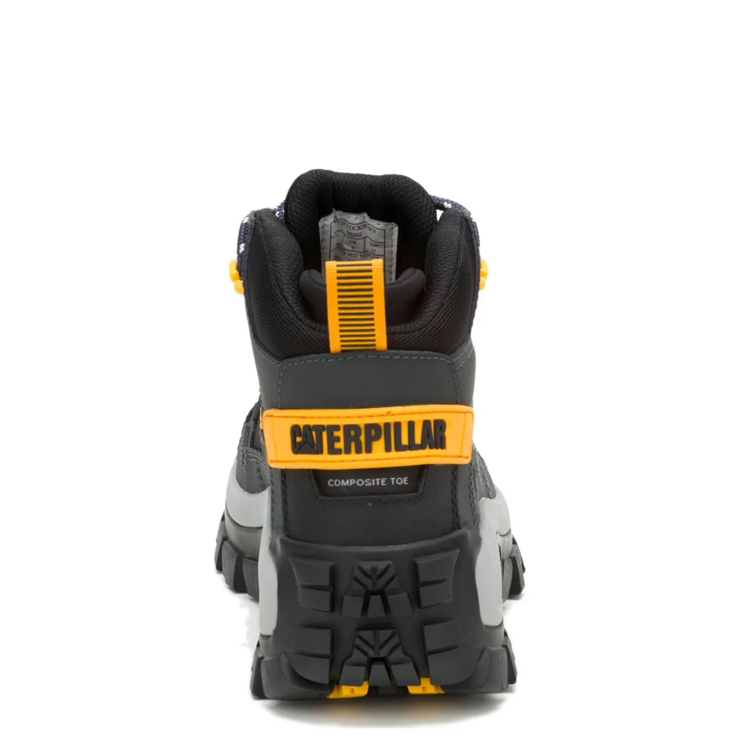 Boots*Caterpillar Men's , Invader Mid Vent Comp Toe Work Boot Dark Shadows