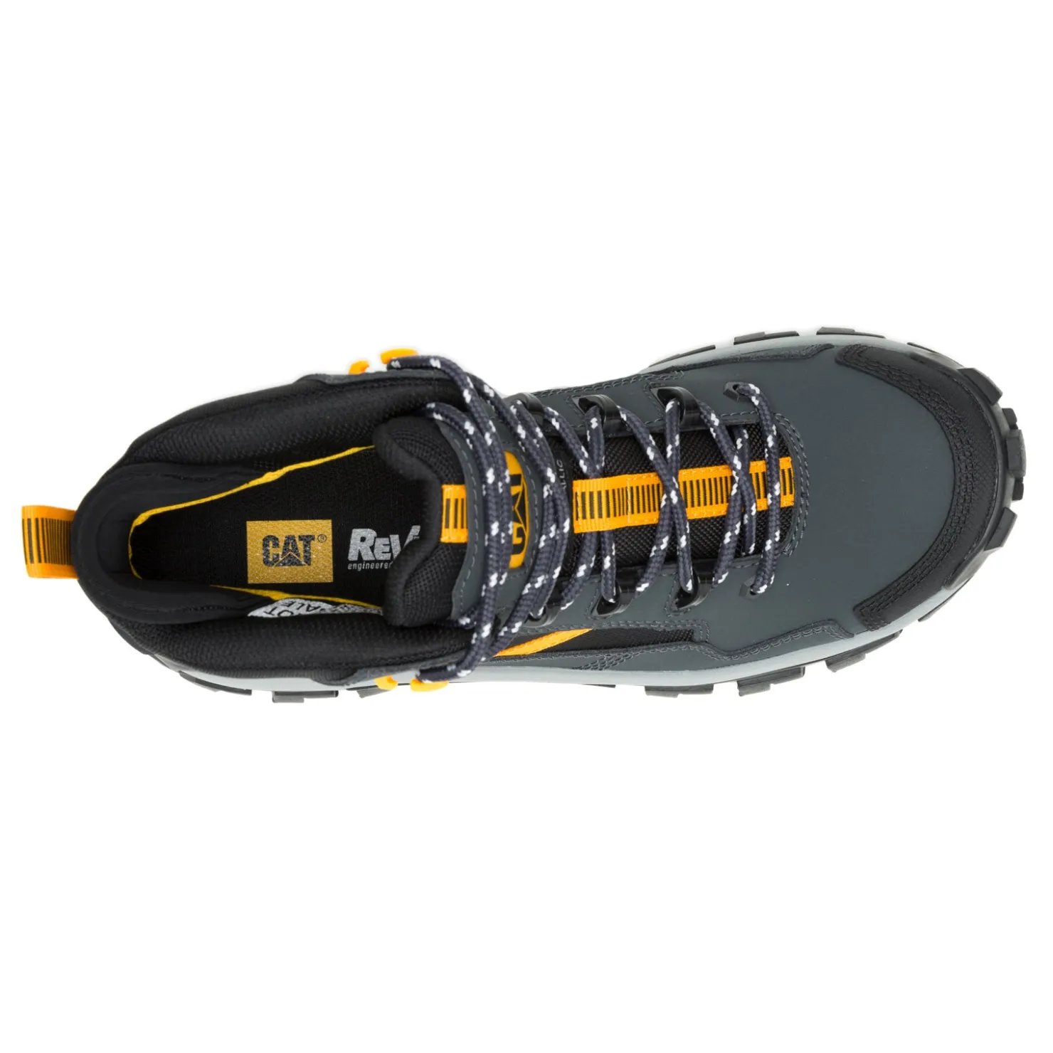 Boots*Caterpillar Men's , Invader Mid Vent Comp Toe Work Boot Dark Shadows