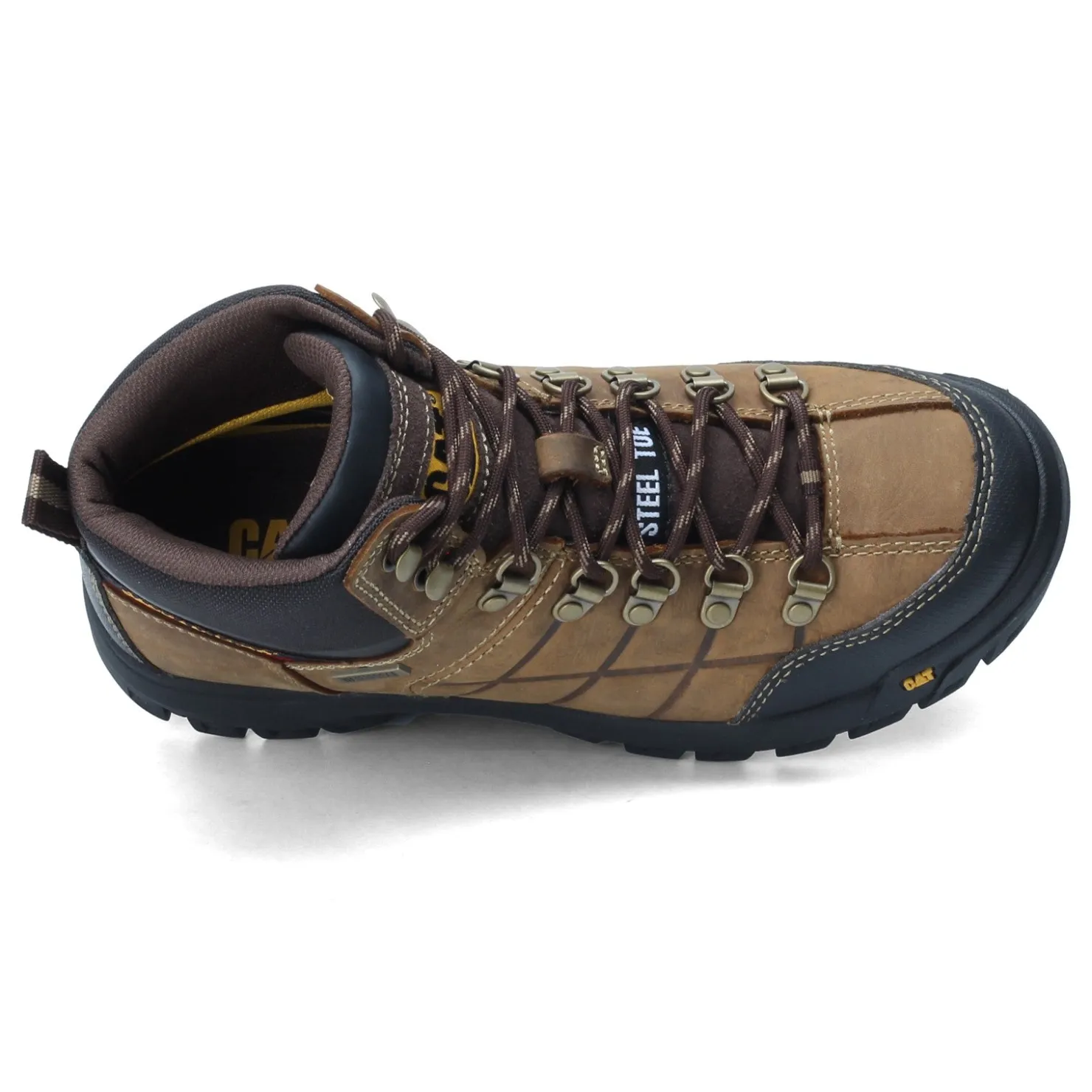 Work & Safety*Caterpillar Men's , Threshold Waterproof Work Boot Brown