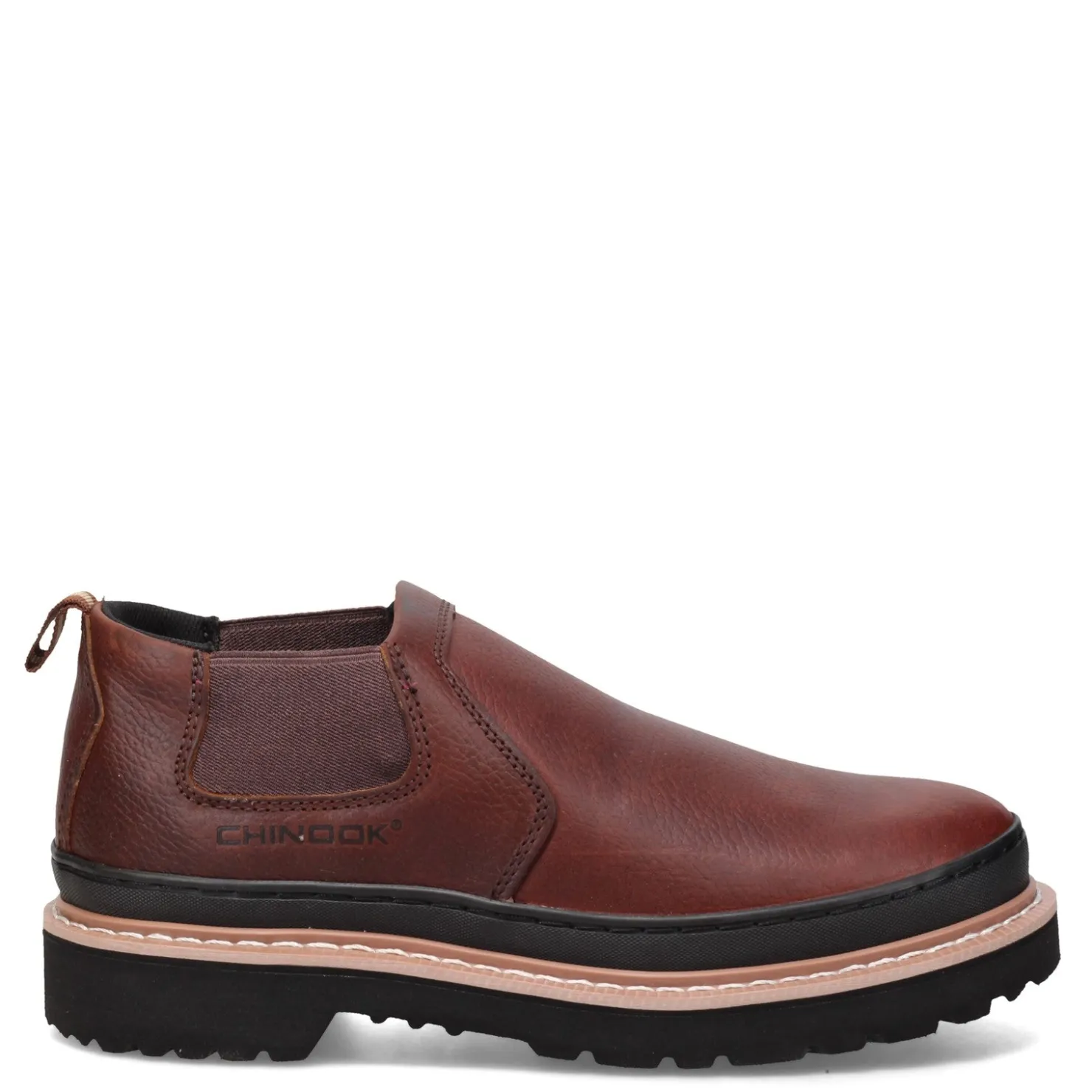 Work & Safety*Chinook Men's , Romeo Slip-On - Wide Width Brown