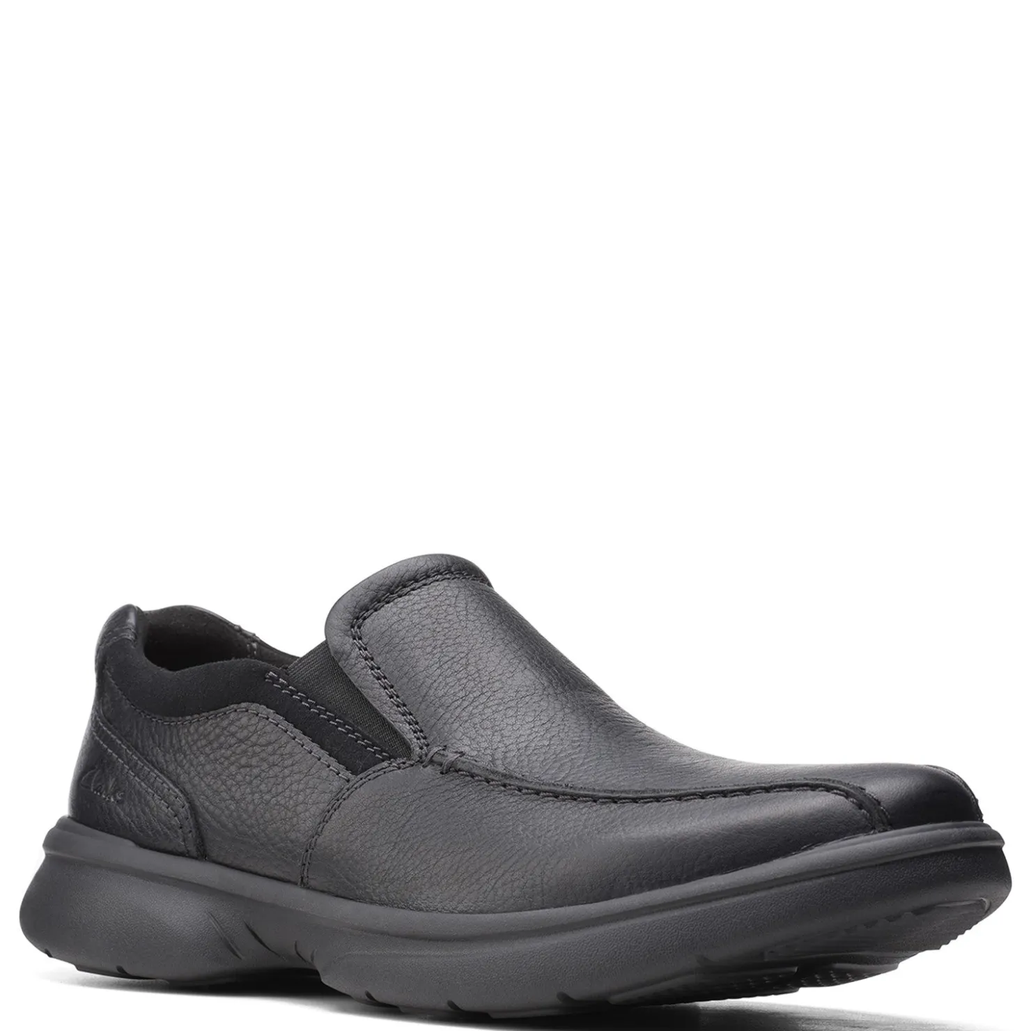 Loafers*Clarks Men's , Bradley Step Slip-On Black