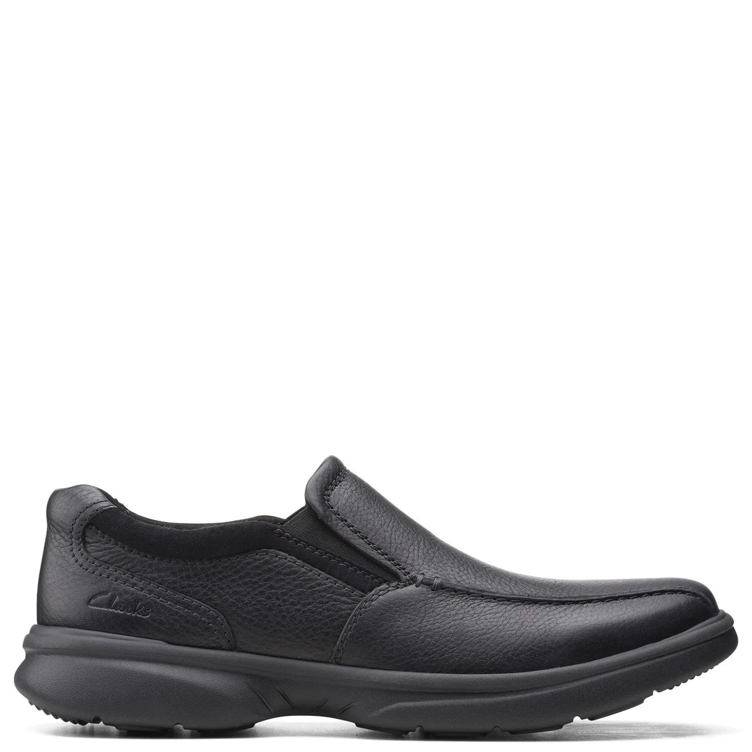 Loafers*Clarks Men's , Bradley Step Slip-On Black