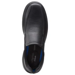 Loafers*Clarks Men's , Bradley Step Slip-On Black