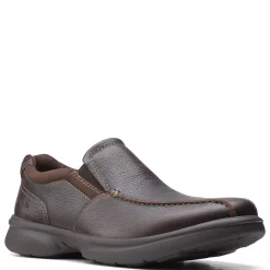 Slip-On Shoes*Clarks Men's , Bradley Step Slip-On Tan Tumbled Leather