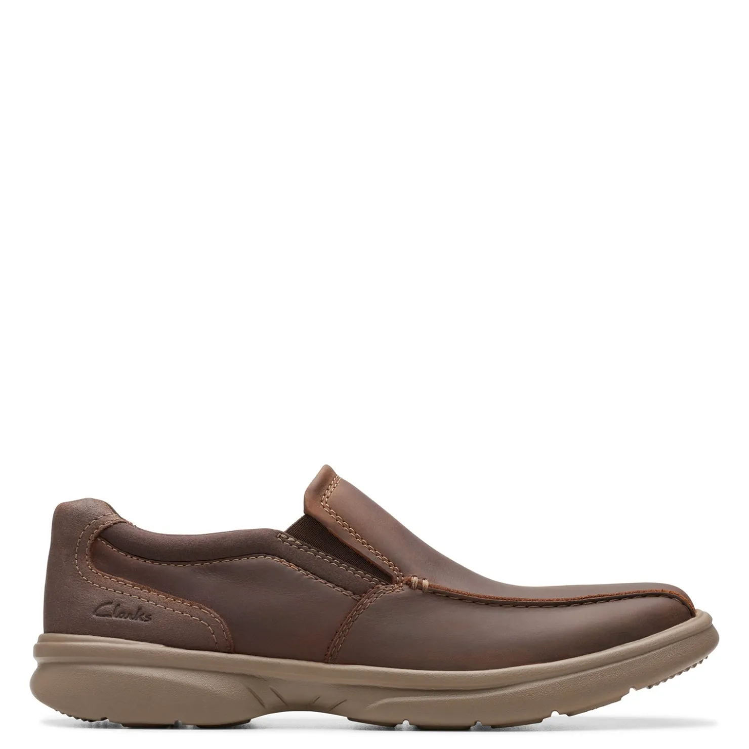 Slip-On Shoes*Clarks Men's , Bradley Step Slip-On Beeswax Leather