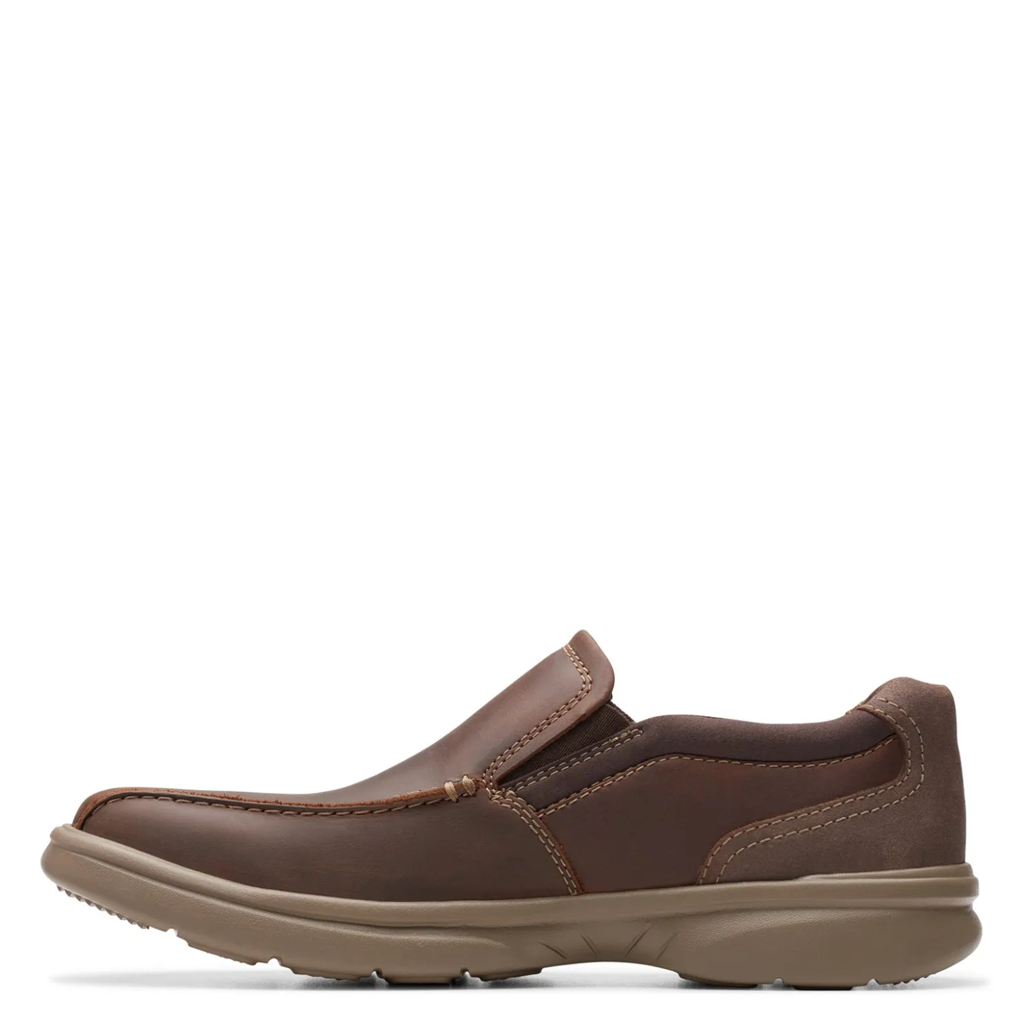 Slip-On Shoes*Clarks Men's , Bradley Step Slip-On Beeswax Leather