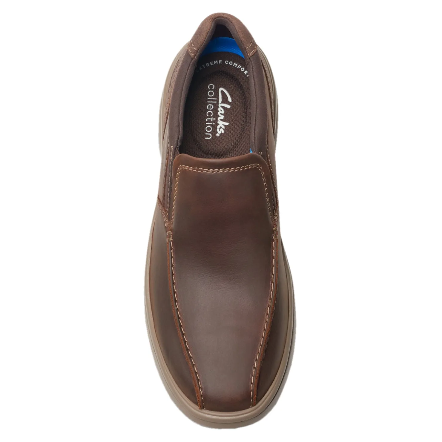 Slip-On Shoes*Clarks Men's , Bradley Step Slip-On Beeswax Leather