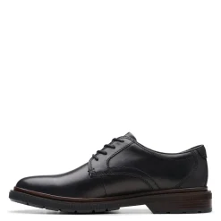 Oxfords*Clarks Men's , Burchill Derby Oxford Black Leather