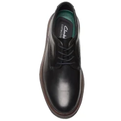 Oxfords*Clarks Men's , Burchill Derby Oxford Black Leather
