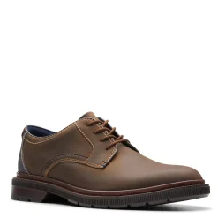 Dress*Clarks Men's , Burchill Derby Oxford Beeswax Leather