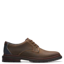 Dress*Clarks Men's , Burchill Derby Oxford Beeswax Leather