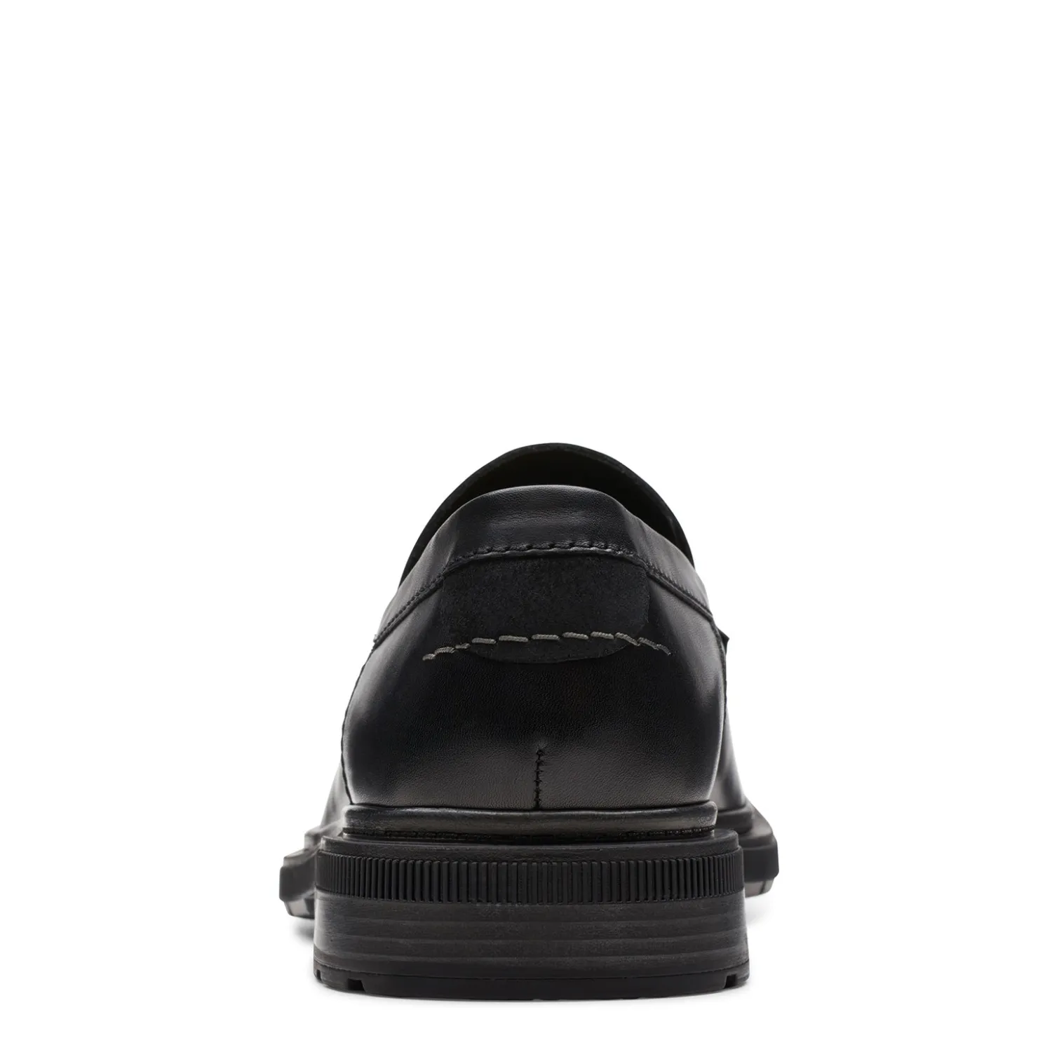 Dress*Clarks Men's , Burchill Penny Loafer Black Leather