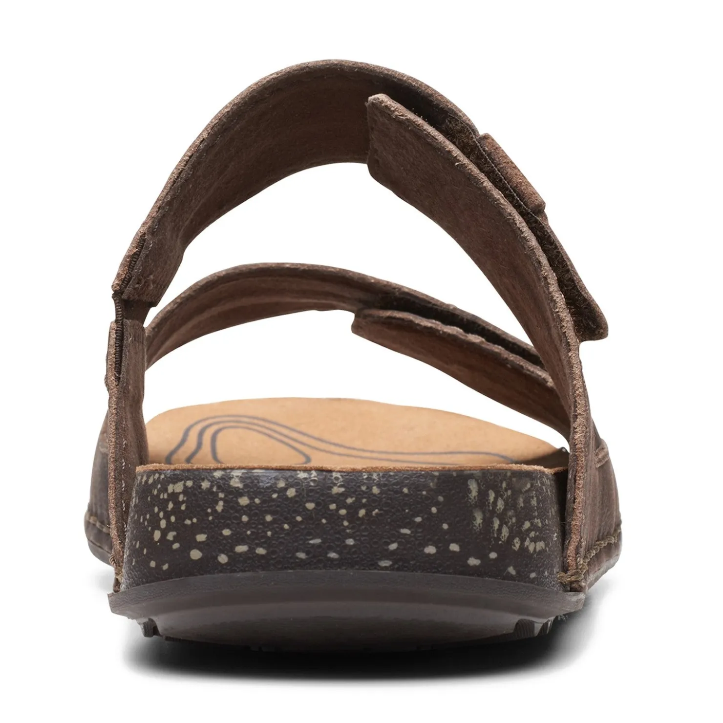 Sandals*Clarks Men's , Crestview Easy Sandal Dark Brown