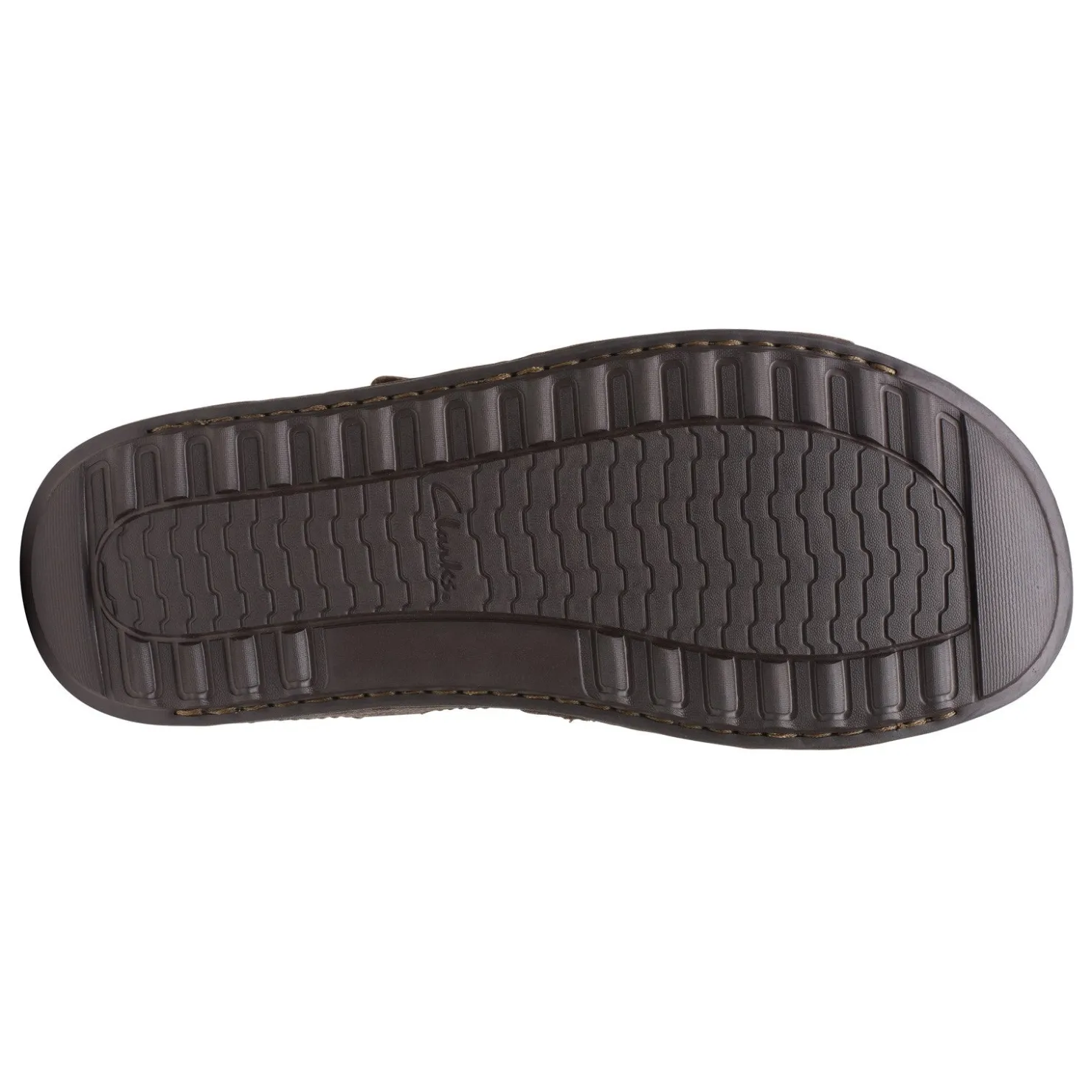 Sandals*Clarks Men's , Crestview Easy Sandal Dark Brown