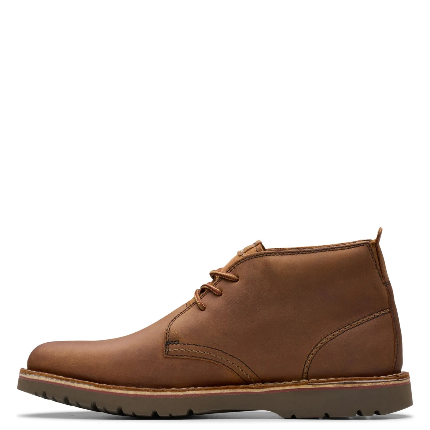 Boots*Clarks Men's , Eastridge Mid Boot Light Brown Leather