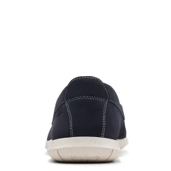 Slip-On Shoes*Clarks Men's , Flexway Step Slip-On Navy Suede