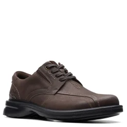 Dress*Clarks Men's , Gessler Lace Slip-On Dark Brown