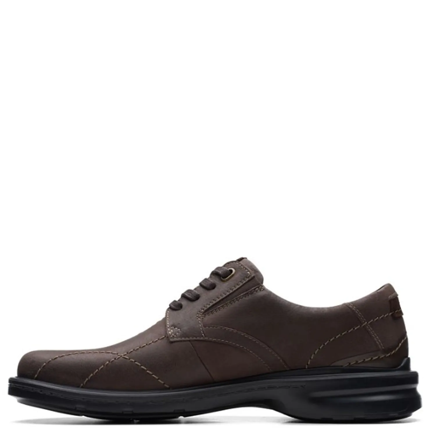 Dress*Clarks Men's , Gessler Lace Slip-On Dark Brown