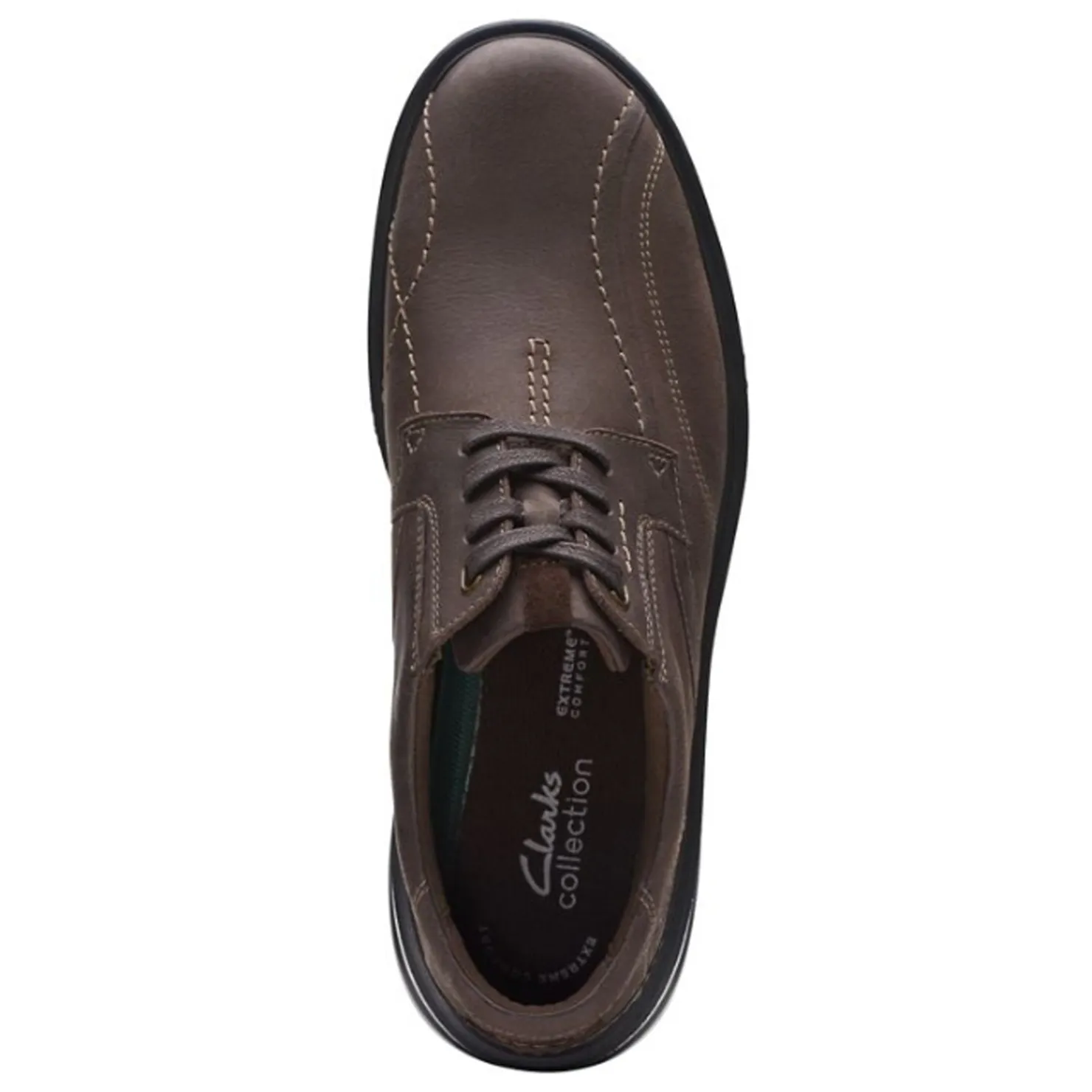 Dress*Clarks Men's , Gessler Lace Slip-On Dark Brown